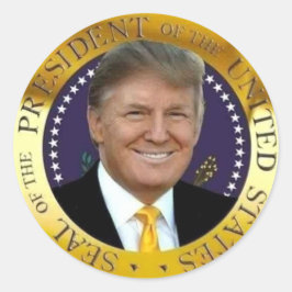 PRESIDENT TRUMP RONDE STICKER