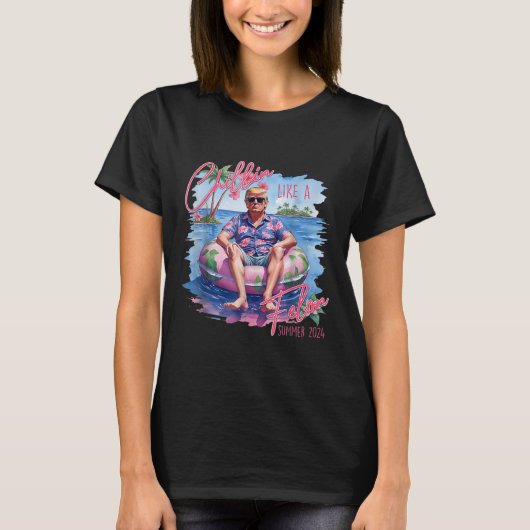 President Trump Shirt Funny Chillin als een misdad (Voorkant)