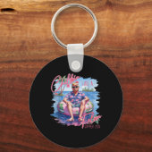 President Trump Shirt Funny Chillin als een misdad Sleutelhanger (Voorkant)