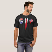 President Trump Shirt Suit Halloween Lazy Costuum (Voorkant volledig)