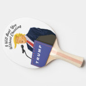 President Trump slaan op jou Tafeltennisbatje (Zijkant)