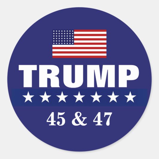 PRESIDENT TRUMP STICKER (Voorkant)