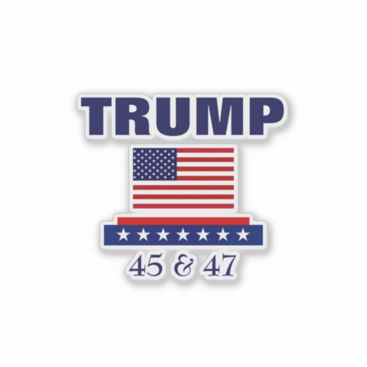 PRESIDENT TRUMP STICKER (Voorkant)