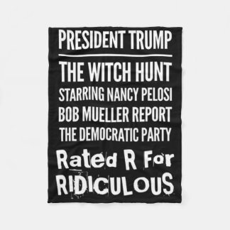 President Trump The Witch Hunt Nancy Pelosi Bob Mu Fleece Deken