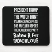 President Trump The Witch Hunt Nancy Pelosi Bob Mu Muismat (Voorkant)