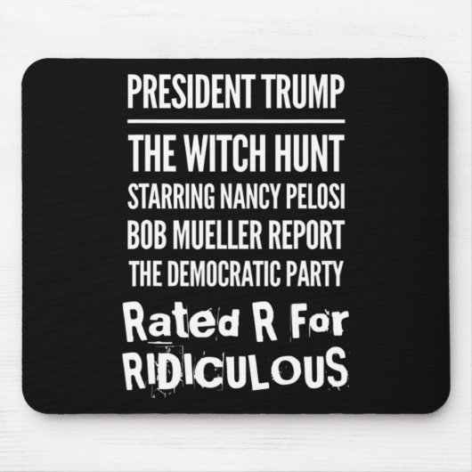 President Trump The Witch Hunt Nancy Pelosi Bob Mu Muismat (Voorkant)