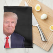 President Trump Thinking in Cloud fUNNY Theedoek (Quarter Fold)