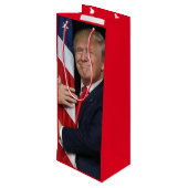President Trump - Trump 2020 Wijn Cadeautas (Achterkant Gekanteld)