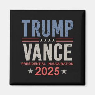President Trump Vance inauguratie dag 2025 VS  Magneet