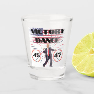 President Trump Victory Dance Shot Glass Glas