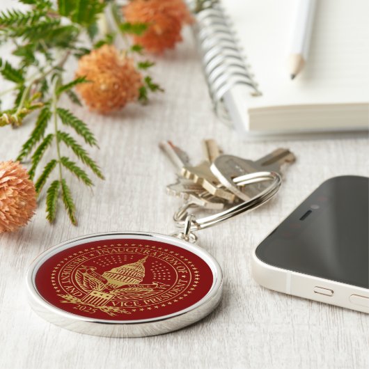 President Trump VP Vance Inauguratiedag 2025 Sleutelhanger (Zijkant)