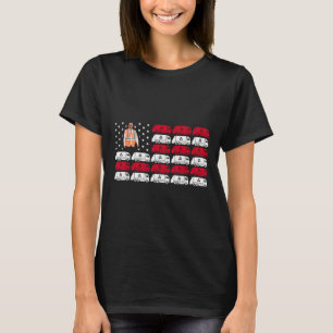 President Trump Vuilniswagen Werker Vest Amerikaan T-shirt