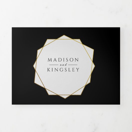 President Trump Wedding Tri-Fold Uitnodiging (Cover)