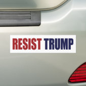 President Trump weerstaan - antitrump Bumpersticker (Op auto)