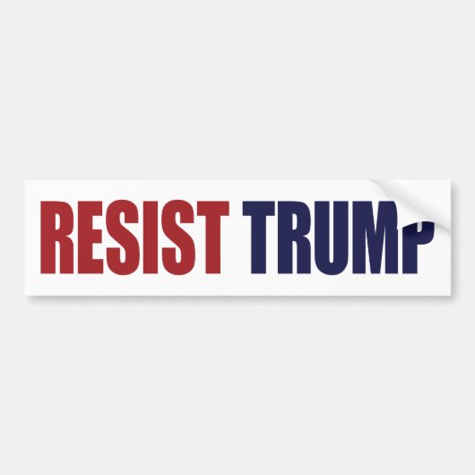President Trump weerstaan - antitrump Bumpersticker (Voorkant)