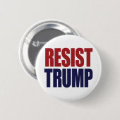 President Trump weerstaan - antitrump Ronde Button 5,7 Cm (Voorkant /achterkant)