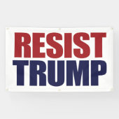 President Trump weerstaan - antitrump Spandoek (Horizontaal)