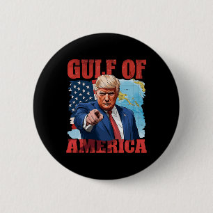 President Trump welkom in de Golf van Mexico 5 Ronde Button 5,7 Cm