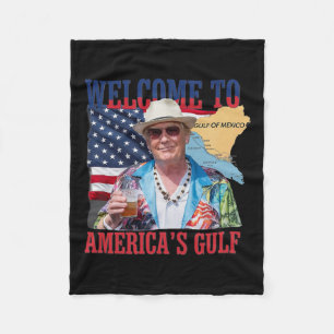 President Trump welkom in de Golf van Mexico 7 Fleece Deken