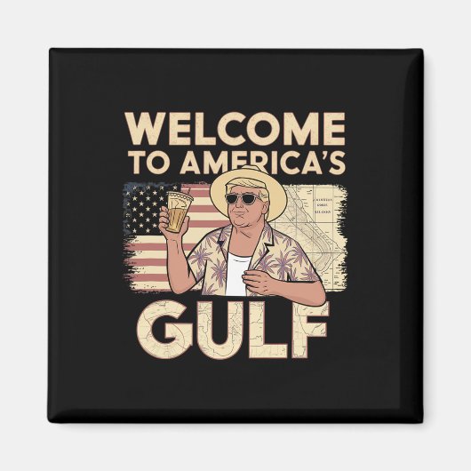 President Trump welkom Magneet (Voorkant)