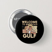 President Trump Welkom Ronde Button 5,7 Cm (Voorkant /achterkant)
