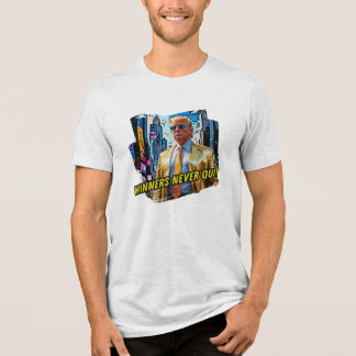 President Trump - Winnaars stoppen nooit Tri-Blend Shirt