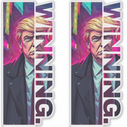 President Trump - WINNEN Sticker (Voorkant)