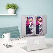 President Trump - WINNEN Sticker (Laptop op bureau)
