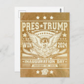 President Trump wint 2024 Briefkaart (Voorkant / Achterkant)