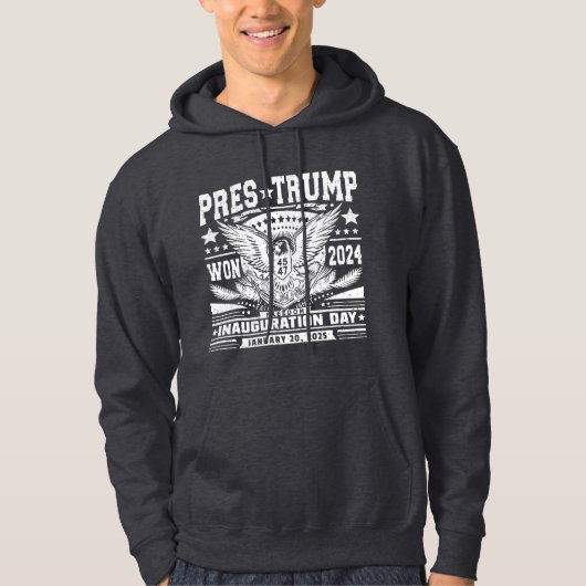 President Trump wint 2024 Hoodie (Voorkant)