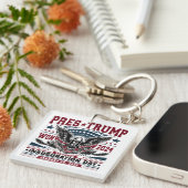 President Trump wint 2024 Sleutelhanger (Voorkant Rechts)