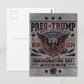 President Trump Won 2024 Briefkaart (Voorkant / Achterkant)