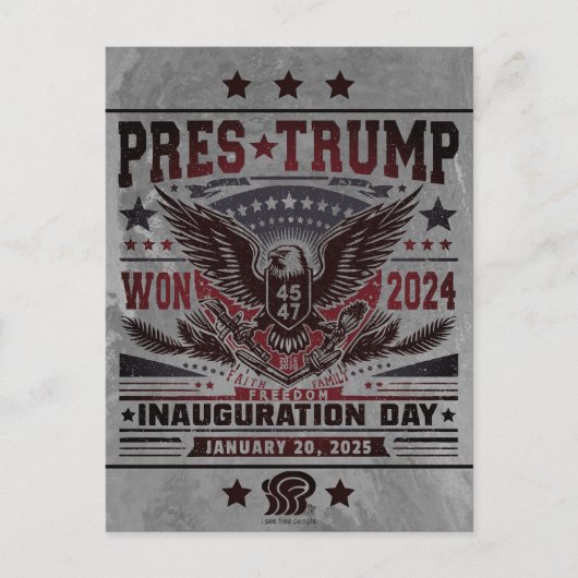 President Trump Won 2024 Briefkaart (Voorkant)