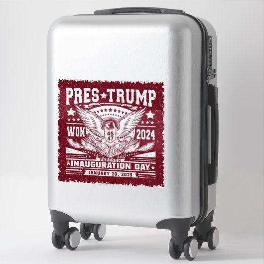 President Trump Won 2024 Sticker (Koffer)
