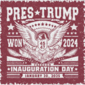 President Trump Won 2024 Sticker (Voorkant)