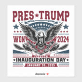 President Trump Won 2024 Sticker (Vel)