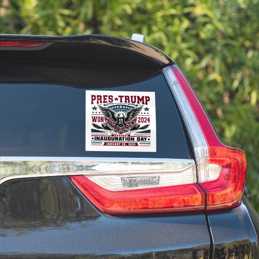 President Trump Won 2024 Sticker (Auto Zijkant)