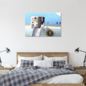 President Trump zet luchtmacht één uit Canvas Afdruk (Insitu (Slaapkamer))