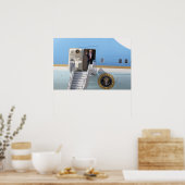 President Trump zet luchtmacht één uit Poster (Keuken)