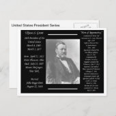 President Ulysses S Grant Briefkaart (Voorkant / Achterkant)