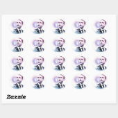 President van Barck Obama Ronde Sticker (Vel)