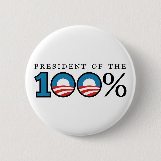 President van de 100 % ronde button 5,7 cm (Voorkant)