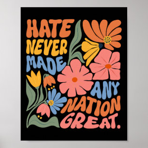 President van de Bloemendemocraten tegen Trump Lib Poster