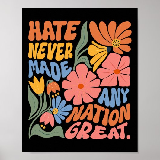 President van de Bloemendemocraten tegen Trump Lib Poster (Voorkant)