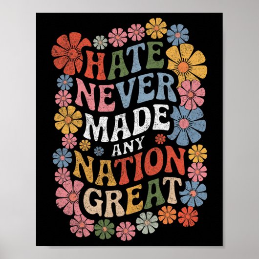 President van de Bloemendemocraten tegen Trump Lib Poster (Voorkant)