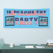 President van de gevangenis van Bars 45 Impeachmen Spandoek (Beurs)