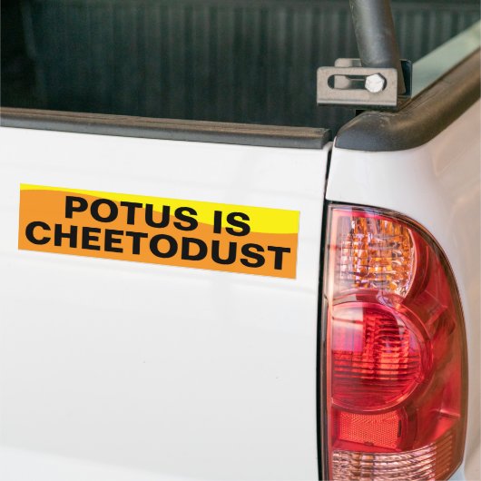president van de VS Bumpersticker (Op Truck)