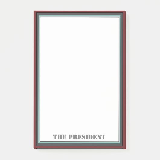 President van het bedrijf post-it® notes (Voorkant)