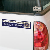 President van het volk BARACK OBAMA-bumpersticker Bumpersticker (Op Truck)
