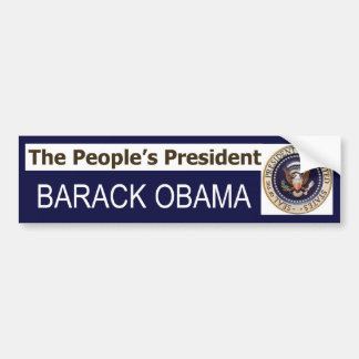 President van het volk BARACK OBAMA-bumpersticker Bumpersticker